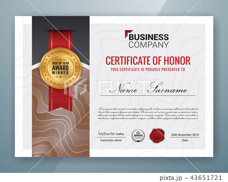 Multipurpose Professional Certificate Template 43651721