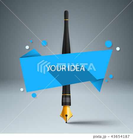 Ink pen, education icon. Business infographic. Ink pen, education icon. Business infographic. 43654187