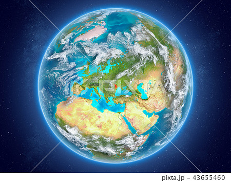 Moldova on planet Earth in space Moldova on planet Earth in space 43655460