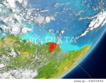 French Guiana from space French Guiana from space 43655644