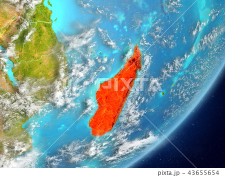 Madagascar from space Madagascar from space 43655654