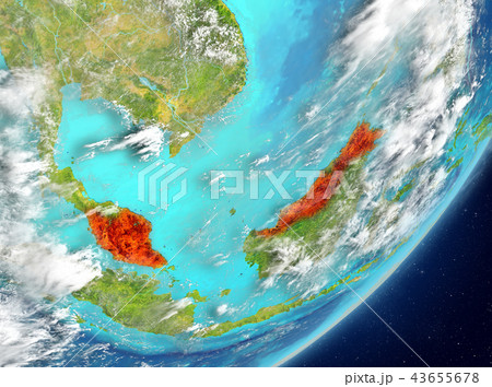 Malaysia from space Malaysia from space 43655678