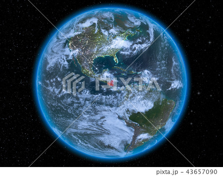 Nicaragua at night on Earth Nicaragua at night on Earth 43657090