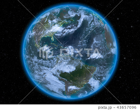 Caribbean at night on Earth Caribbean at night on Earth 43657096