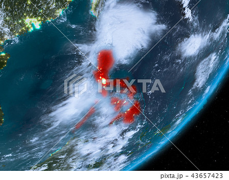 Orbit view of Philippines at night Orbit view of Philippines at night 43657423