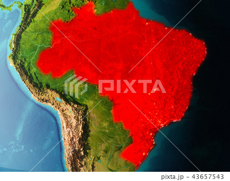Orbit view of Brazil 43657543