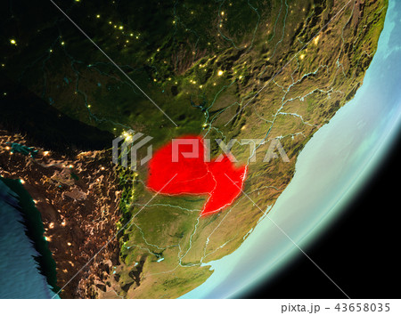 Morning view of Paraguay Morning view of Paraguay 43658035
