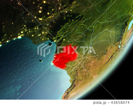 Morning view of Gabon 43658074