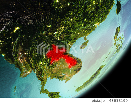 Morning view of Laos 43658199