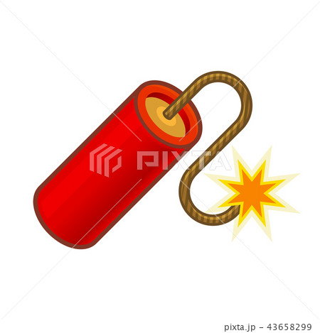 Dynamit TNT Icon on White Background. Vector 43658299