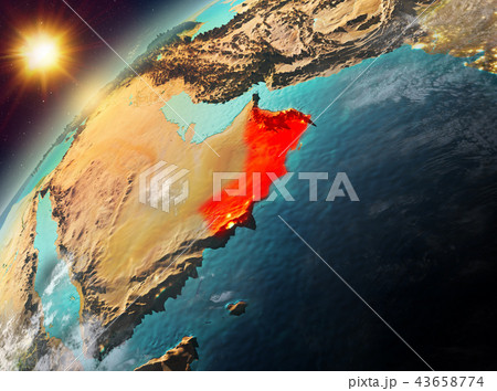 Oman on planet Earth in sunset Oman on planet Earth in sunset 43658774