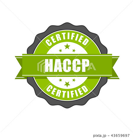 HACCP certified - quality standard seal 43659697