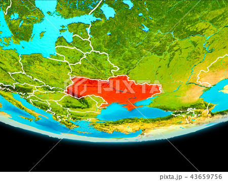 Satellite view of Ukraine Satellite view of Ukraine 43659756