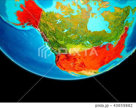 Satellite view of USA 43659882