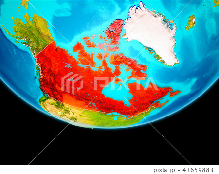 Satellite view of Canada 43659883