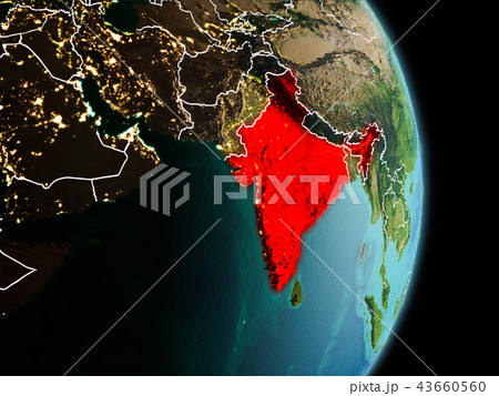 Morning over India on Earth 43660560