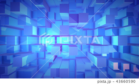 3D design cubes in a vertical pan shot 43660590