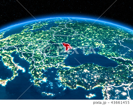 Moldova from space at night 43661455
