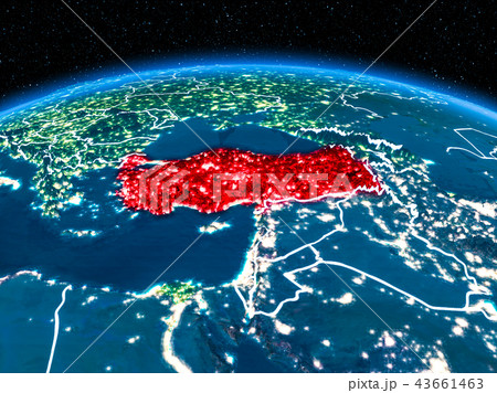 Turkey from space at night 43661463