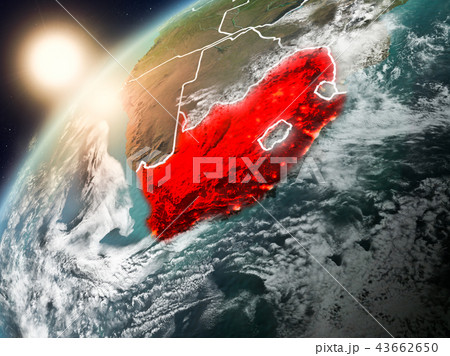 South Africa on planet Earth in sunset 43662650