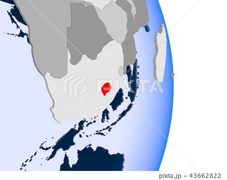Gabon on globe 43662822