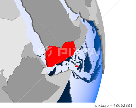 South Sudan on globe South Sudan on globe 43662831
