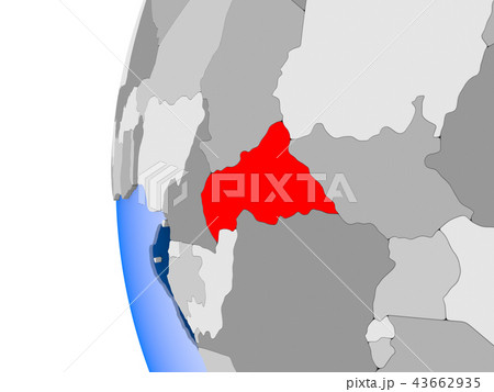 Map of Central Africa on political globe Map of Central Africa on political globe 43662935