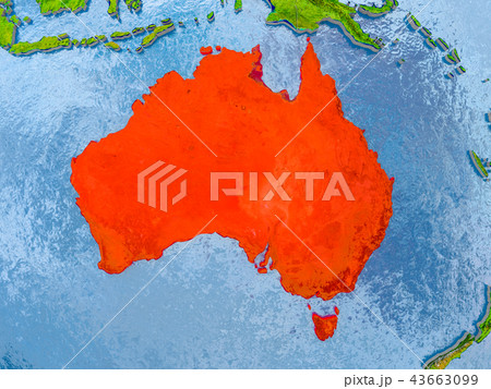 Map of Australia 43663099