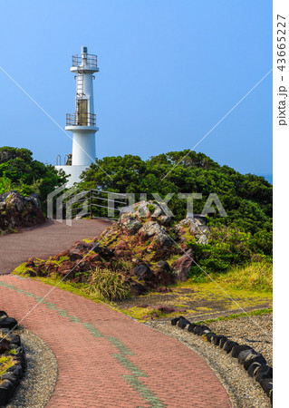 薩摩長崎鼻灯台 鹿児島県指宿市 の写真素材