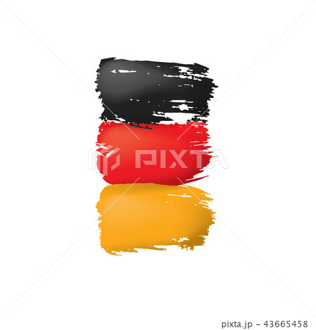 Germany flag, vector illustration on a white background 43665458