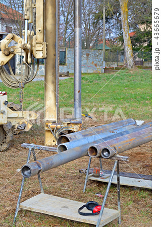 Borehole for soil testing 43665679