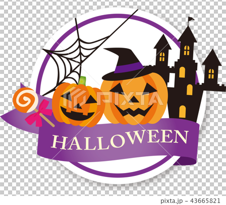 Halloween label 43665821
