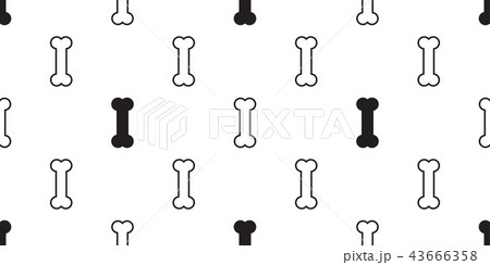 Dog Bone Seamless pattern vector bulldog puppy 43666358