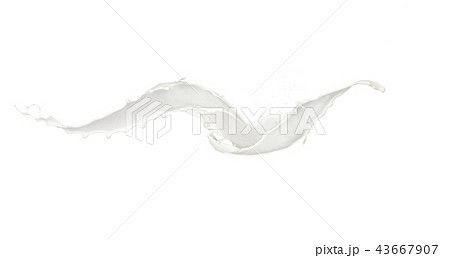 Abstract splash of milk on white background Abstract splash of milk on white background 43667907