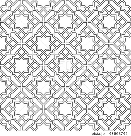 Abstract Geometry Pattern In Arabian Style のイラスト素材