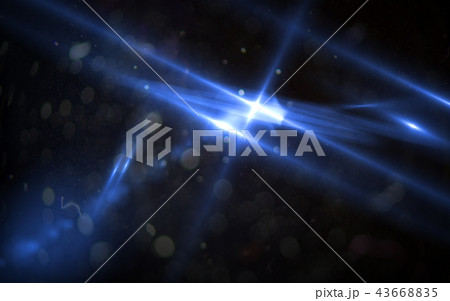 Abstract lens flare light over black background 43668835