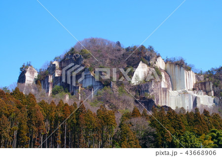 栃木県宇都宮市大谷 大谷石 採石場 栃木県宇都宮市大谷 大谷石 採石場 43668906