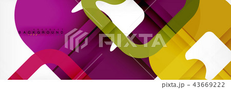 Square geometric background, multicolored template for business or technology presentation or web 43669222