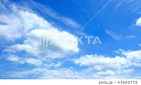 空　青空　雲 　16:9 43669778