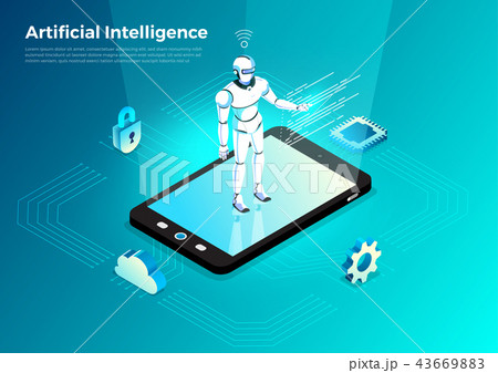 Isometric artificial intelligence AI 43669883