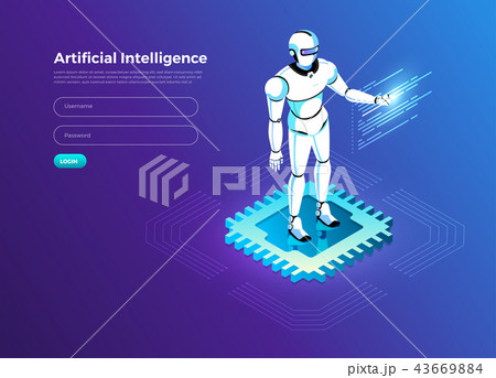 Isometric artificial intelligence AI 43669884