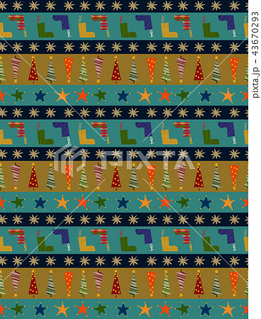 クリスマスのラッピング 包装紙 壁紙 のイラスト素材