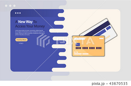 Credit card advertising vector illustration Credit card advertising vector illustration 43670535