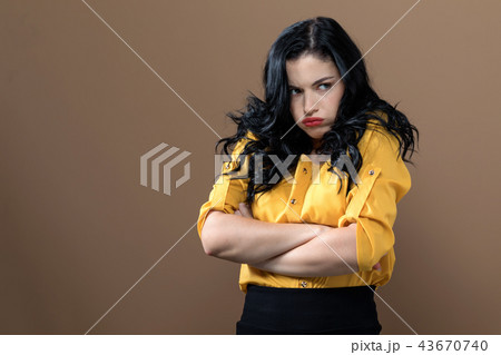 Angry young woman Angry young woman 43670740