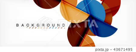 Semi circle abstract background, modern geometric pattern design. Business or technology Semi circle abstract background, modern geometric pattern design. Business or technology 43671495
