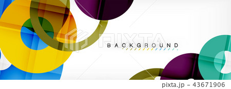 Geomtric modern backgrounds, rings abstract template Geomtric modern backgrounds, rings abstract template 43671906
