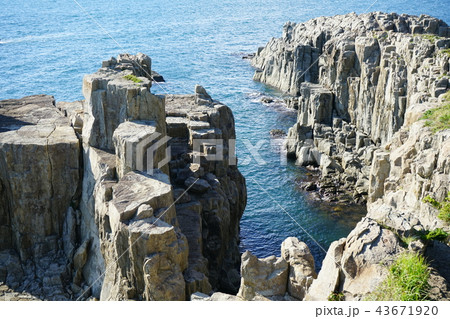 東尋坊　三段岩 43671920