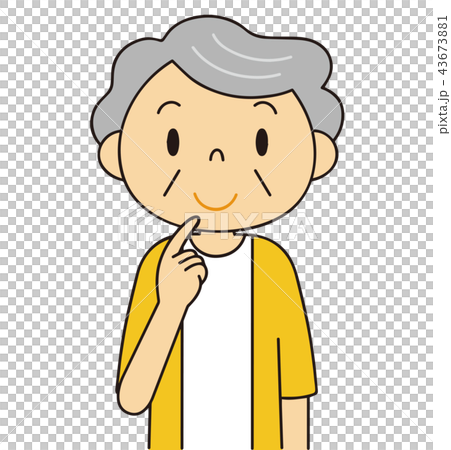 Woman grandma senior variation doubt 43673881
