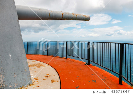 Old huge cannon at Europa point, Gibraltar 43675347