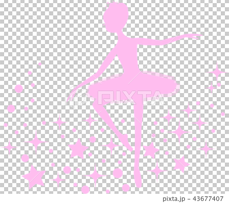 バレエ バレリーナ ピンクのイラスト素材